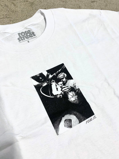 Rose Street Brain Drain Tee White