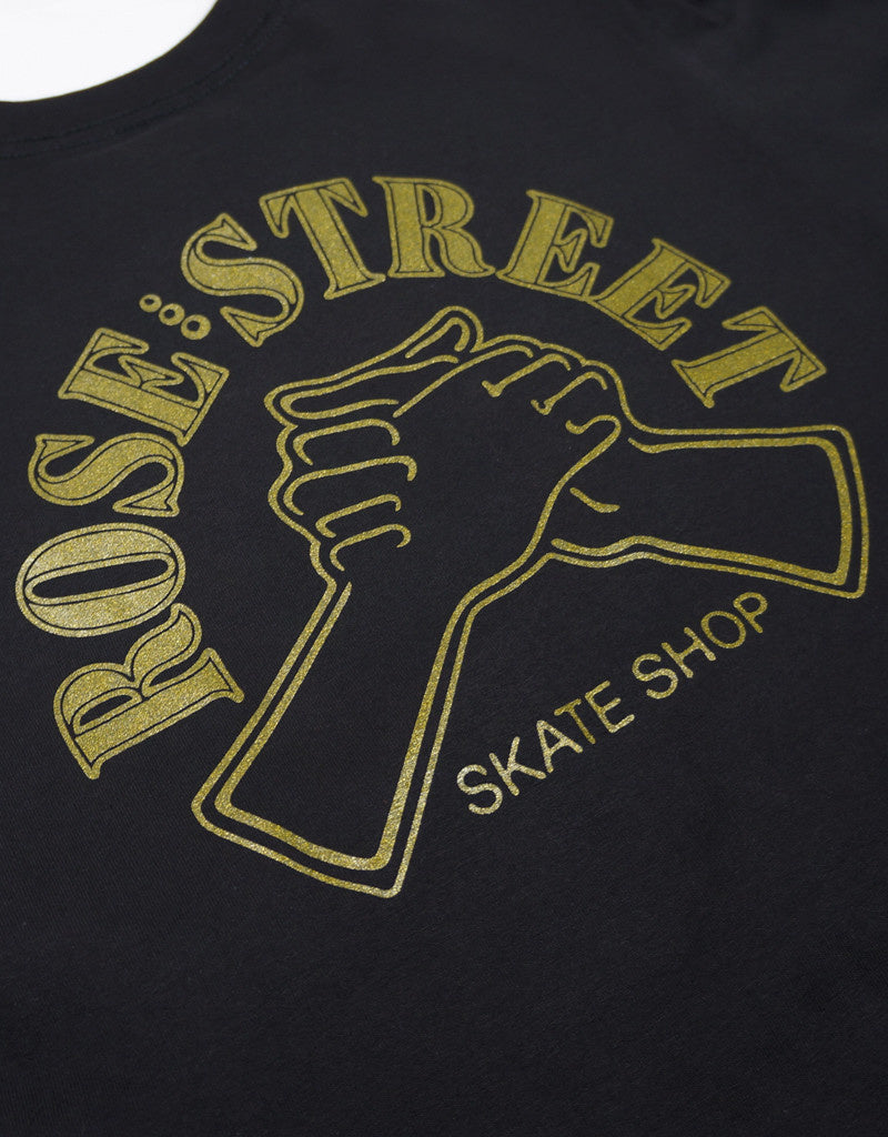 Rose Street Hands Tee Black/Gold
