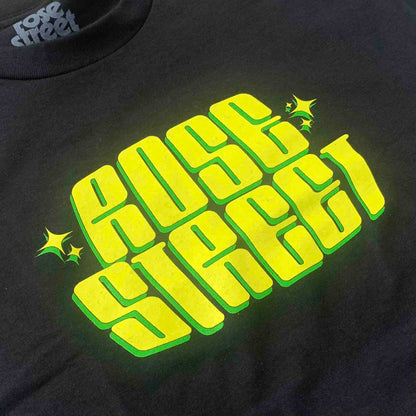 Rose Street Lab Logo Tee: Black